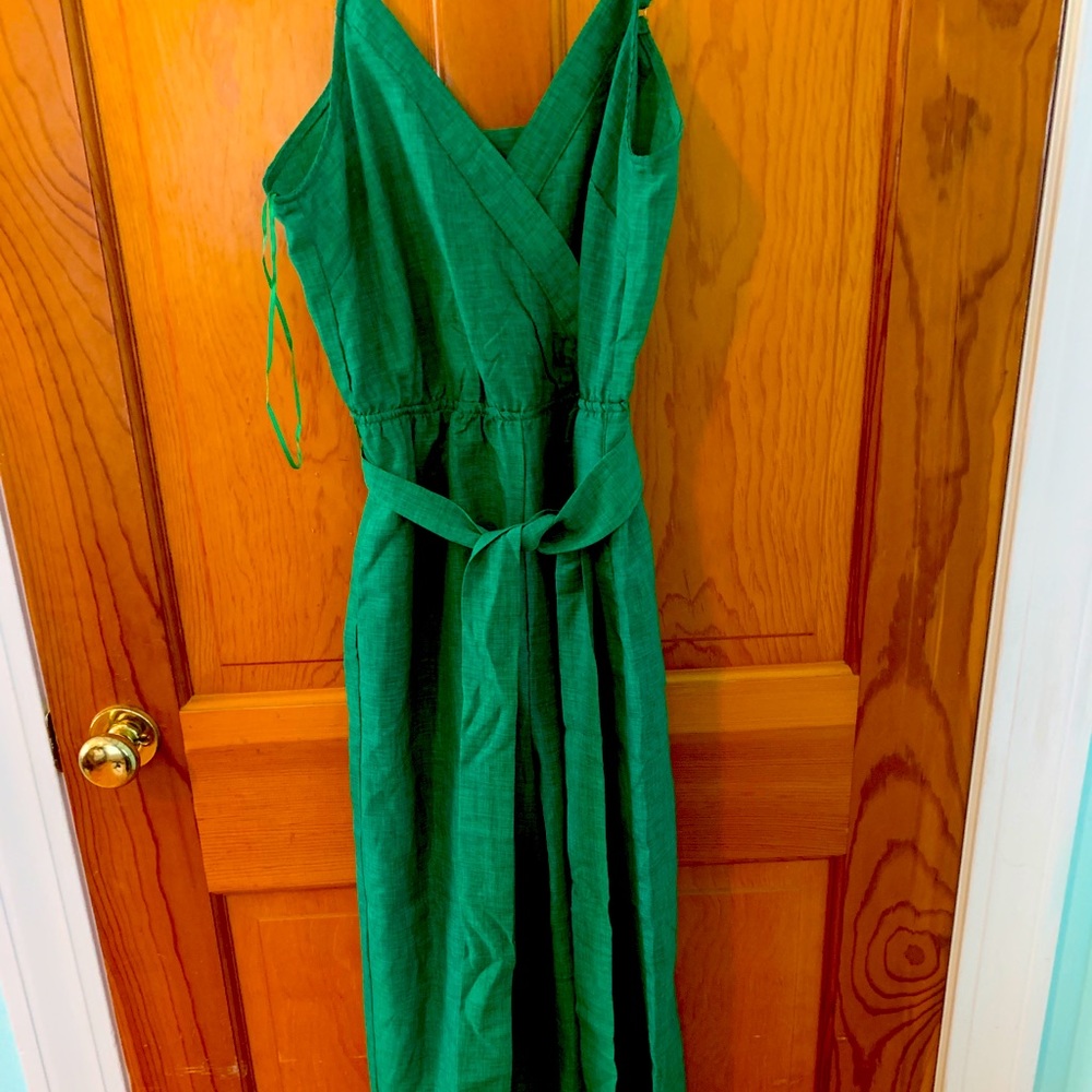 Green jumpsuit